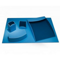 Dacasso  Colors 5 Pieces Leatherettee Desk Set - Blue